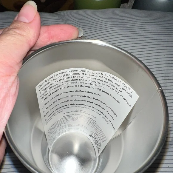 Silver Tumbler - Completely New! - Picture 3 of 4